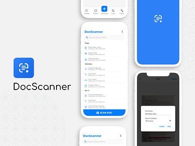 DocScanner | Scan Your Documents document document scanner document scanner apps mobile app mobile app design mobile app ui design mobile ui pdf prototyping scan ui design user interface user interface design ux desgin