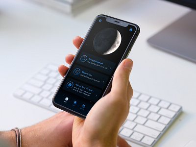 WIP: Moon Phase Mobile App application application ui design luna moon phases