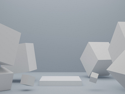 Geometric shapes background various cubes 3d rendering abstract architecture backdrop background blank block box business concept contemporary cube depth of field design empty geometric geometry graphic grey grey background
