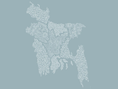 Bangladesh Map bangladesh line art map