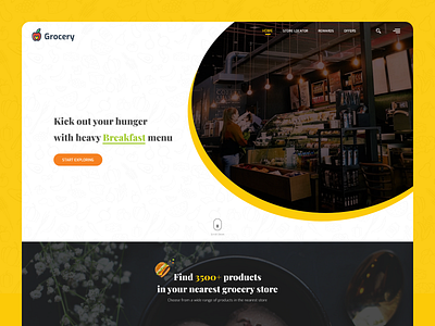 Grocery Website || Online Grocery Delivery 2020 trend adobexd ecommerce groceries website homepage landing page shop store ui ui template user interface website website concept website design website template
