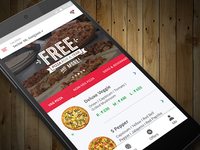 Pizza Delivery App Concept dominos food app invite order pizza pizza redesign restaurant ui