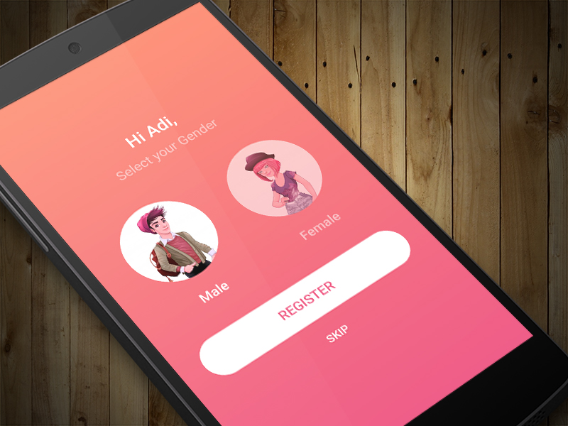 Gender Selection | Restaurant App by Dual Pixel™ on Dribbble