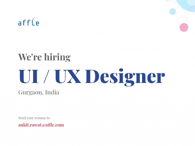 We're Hiring UI/UX Designer career designer hiring mobile app ui ui ux ux vacancy