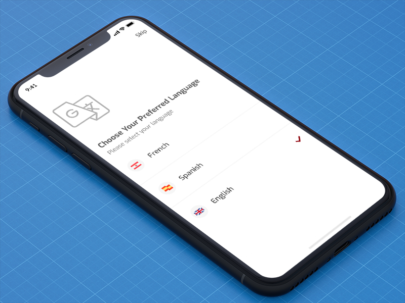 Select Language select choose language design app mobile app ux ui
