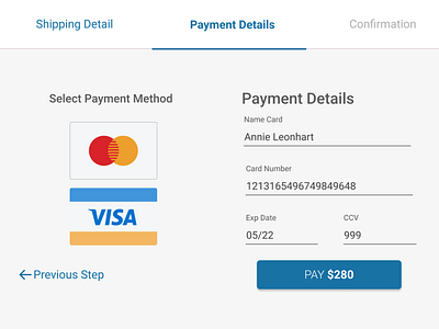 Credit Card Checkout #dailyUI