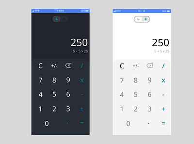 Caclculator #dailyUI 004 calculator dailyui designapp mobile ui