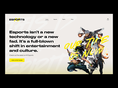 Web design — Esports landing page brand identity branding esports hero section landing page ui visual identity web web page website