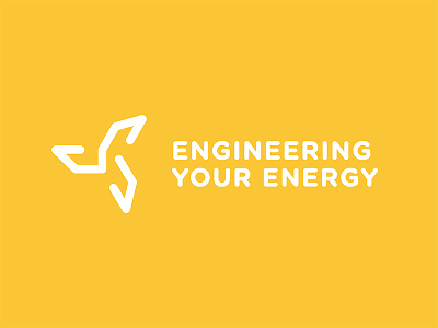 Engineering Your Energy design engineer logo yellow