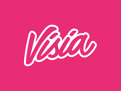 Visia logo rebranding branding design flat graphic design lettering logo logo design minimal rebranding typography vector