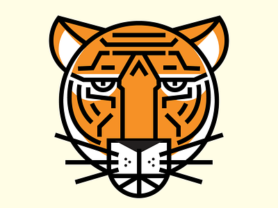 The Tiger design illustration logo vector