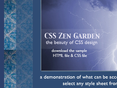 Indigo CSS Zen Garden blue css indigo purple zen garden