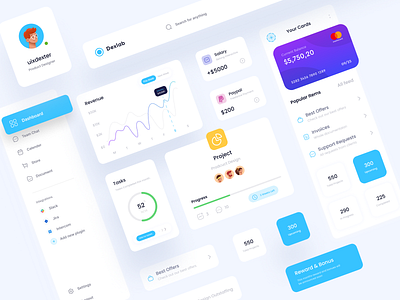 Dashboard UI Elements desing homepage homepage ui illustration interfaces landingpage ui uidesign web webdesign