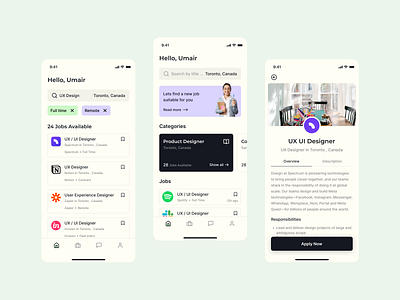 DJOBS - Mobile App Design