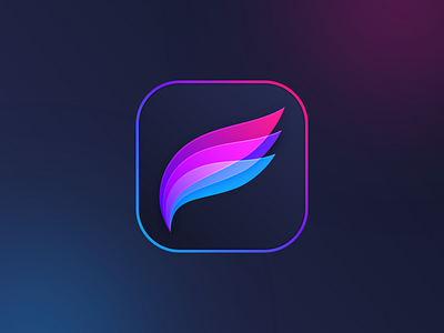 Procreate App Icon Redesign app brand design branding challenge icon ios ipad iphone logo procreate procreateapp redesign