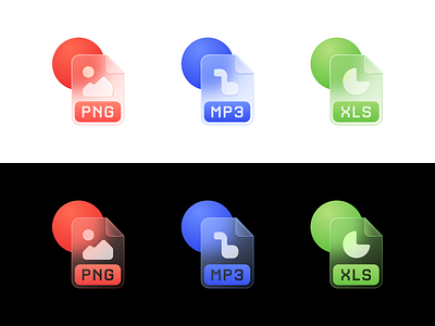 Glass File Icons