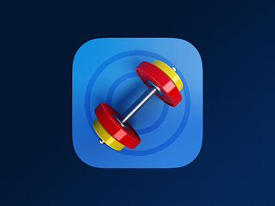 Workout App Icon app barbell exercise icon ios iphone workout