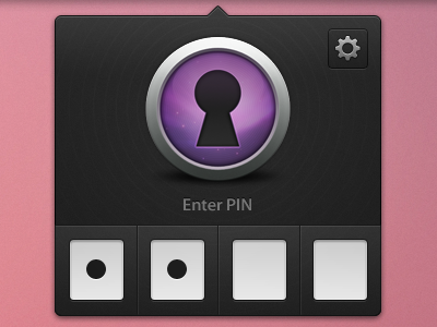 Passlock Mac App - Pin Screen