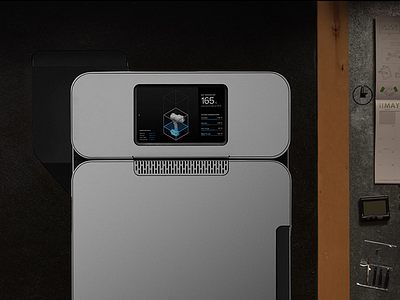 UI Concept for the Formlabs Fuse 1 3D Printer 3d printer formlabs touch screen