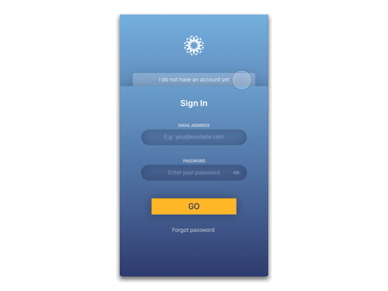 Daily UI #001 Sign Up/Sign In
