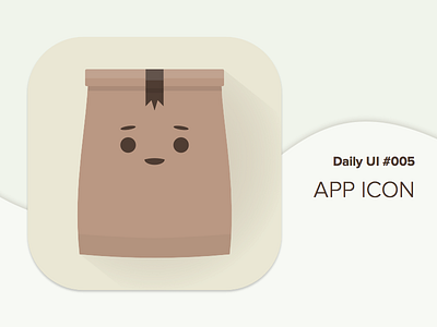 Daily UI #005 App Icon app icon dailyui icon paper bag take away