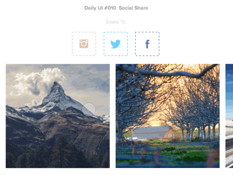 Daily UI #010 Social Share