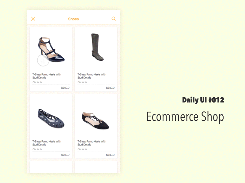 Daily UI #012 E-commerce Shop daily ui dailyui ecommerce shop