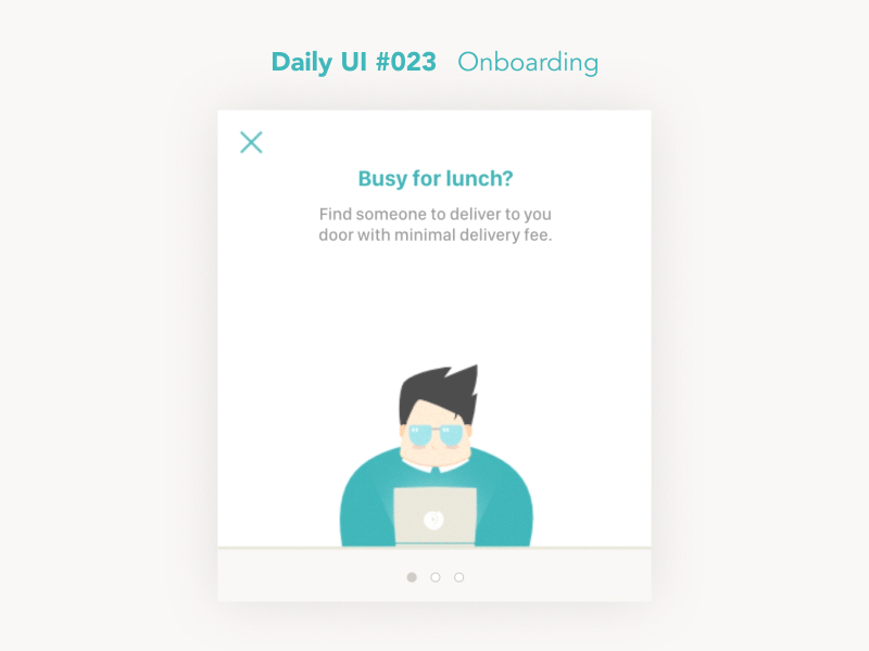 Daily UI #023 Onboarding dailyui onboarding