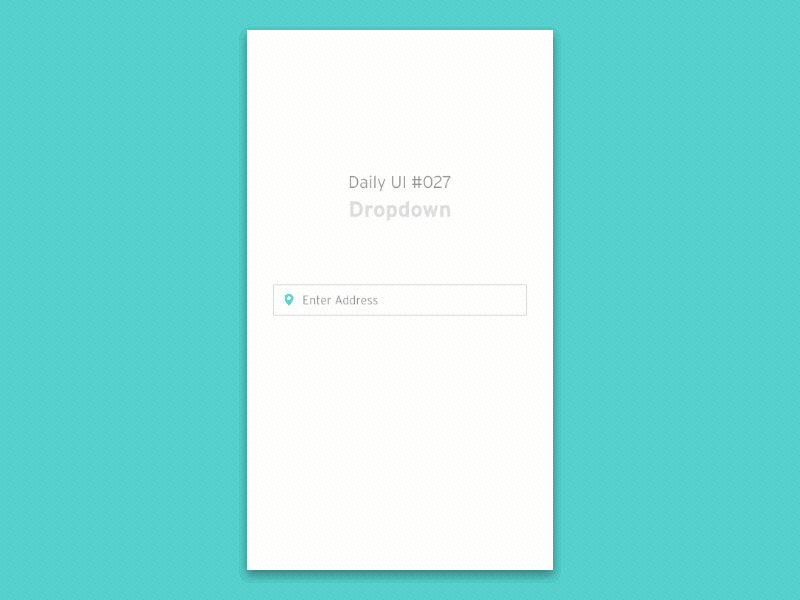 Daily UI #027 Dropdown by ______Lingjun______ on Dribbble