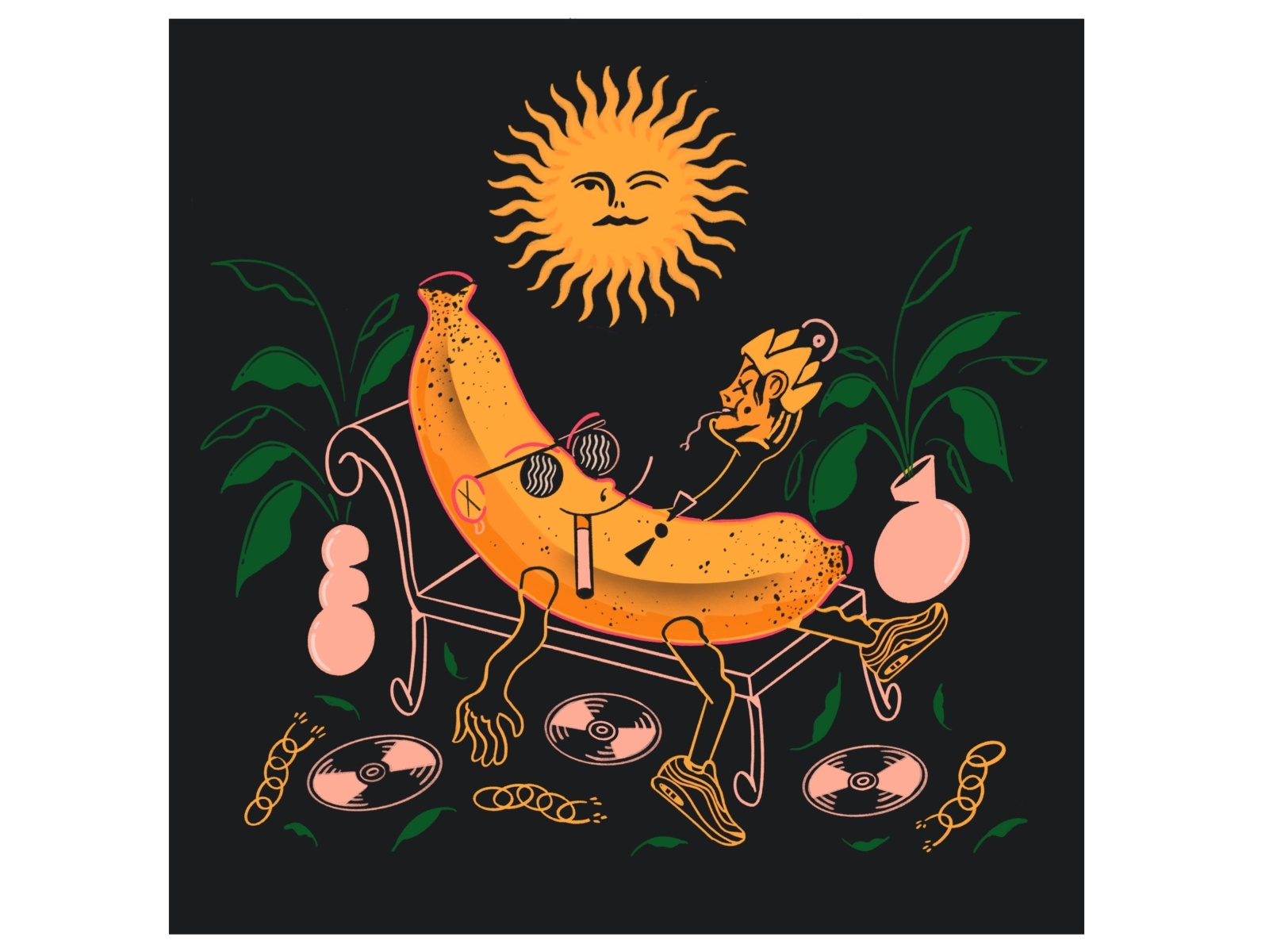 Sofa Sound Bristol LP Art by Adam Menzies on Dribbble