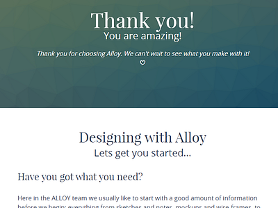 Alloy Welcome alloy toolkit welcome