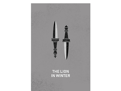 The Lion in Winter Poster dagger daggers film lion in winter minimal minimalist movie movie poster