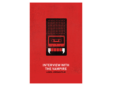 Interview with the Vampire Poster cassette fangs film interview with the vampire minimal minimalist movie movie poster poster vampire