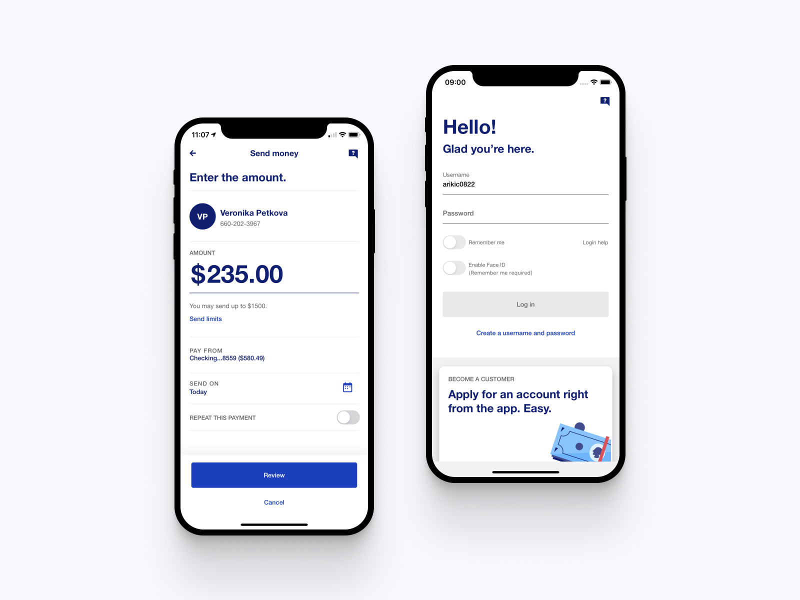 US Bank - Mobile app by Aleksandra Rikic on Dribbble