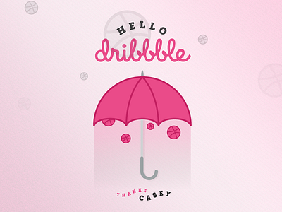 Dribble Debut debut firstshot illustration vector