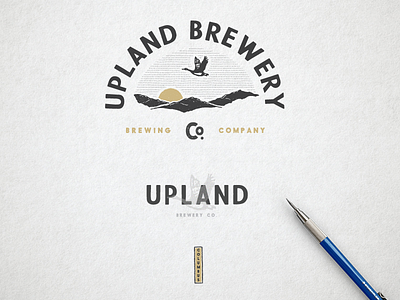 Upland Brewery Co. branding brewery craftbeer forfun graphicdesign indiana logo logodesign upland uplandbrewery