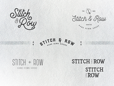 Stitch & Row brand branding design designer logo logo concepts logodesign