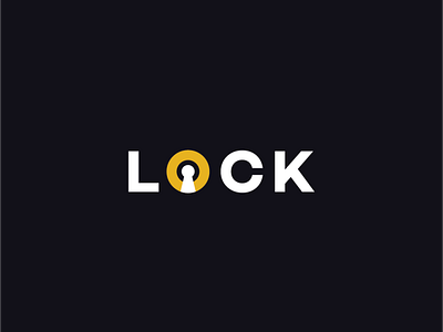 Lock Logo design icon logo minimal typography