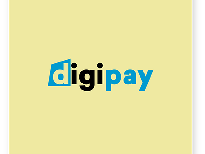 Digipay logo concept animation app design flat logo minimal typography ui ux web website