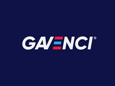 GAVENCI Logo flat logo minimal typography