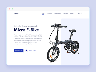 Micro E-Bike Header Design