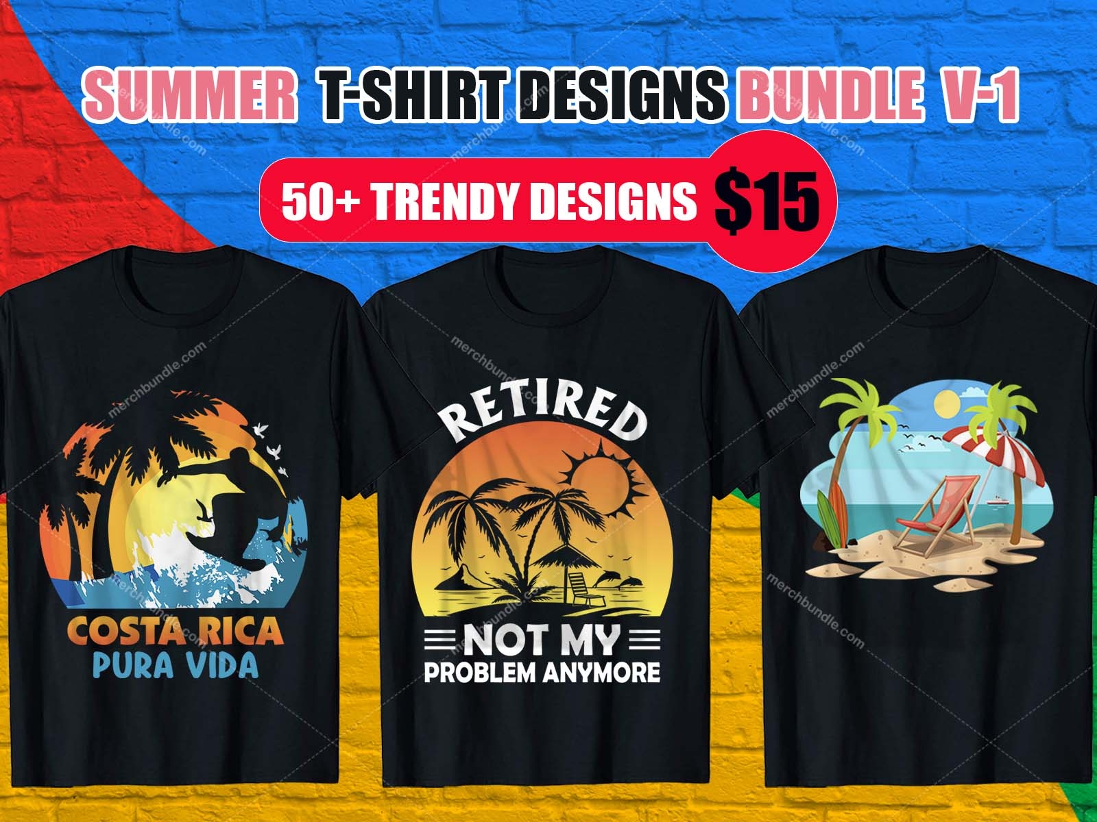 Summer T-Shirt Design Bundle by Billal Sumon on Dribbble