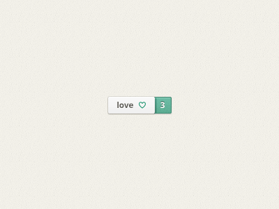Lovely Button button green gui heart like love over retina roll rollover ui web