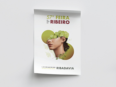 57ª Feira Do Viño Do Ribeiro - Diseño de Cartelería adobephotoshop cartel collage design feria festival futura illustration inspiración montaje photoshop poster tipografía tipografíafutura vino