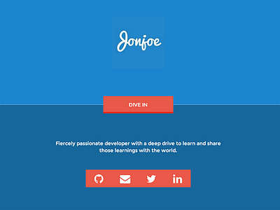 JonjoeIO Landing Page css profile site