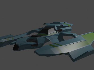 Full on Spaceship 3d design