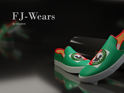 Fj-Wears Brand model 3d branding graphic design