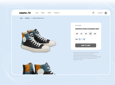 Shoes Online Shop Web Design ecommerce online shop uiuxdesign webdesign website