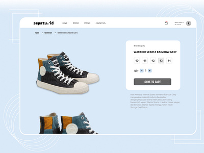 Shoes Online Shop Web Design