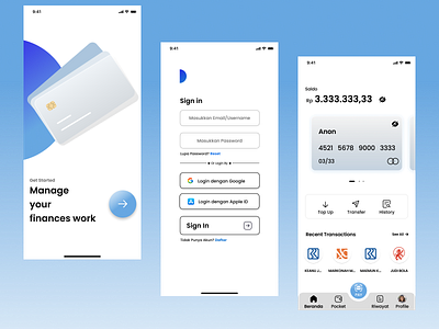 E-Wallet Mobile App Design